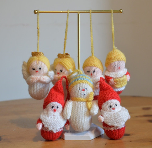 Hand knitted christmas - christmas, tree