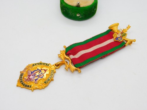 Gilt metal enamel ancient - gilt,