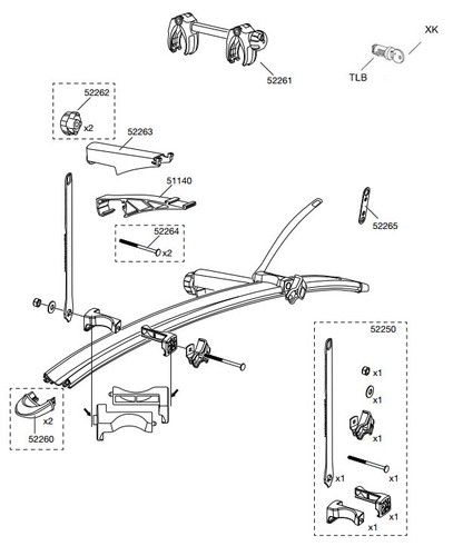 Thule 4th bike adapter - thule,