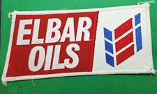 VINTAGE ELBAR OILS CLOTH SEW-ON Patch (Oil Gas Oilfield Industry) Never used