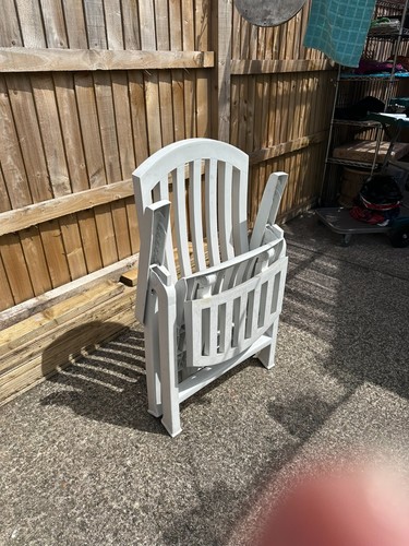 Plastic garden white solid