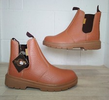 Northwest Territory Anderson Chelsea Boots UK8 EU42 Tan Steel Toe Men's Safety