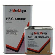 Max Meyer High Solid 0200 6000  2K HS Clear Coat Car Lacquer 7.5ltr Kit Hardener