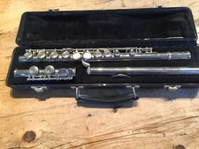 PRELOVED 'LUCETTE' SILVER NICKEL ( I THINK)  FLUTE IN 'SELMER' CASE