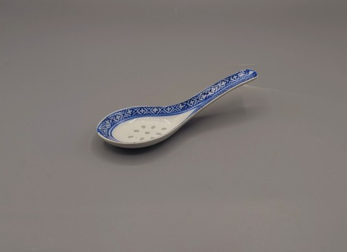 Vintage asian soup spoon - vintage,