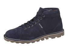 Grafters Navy Leather Monkey