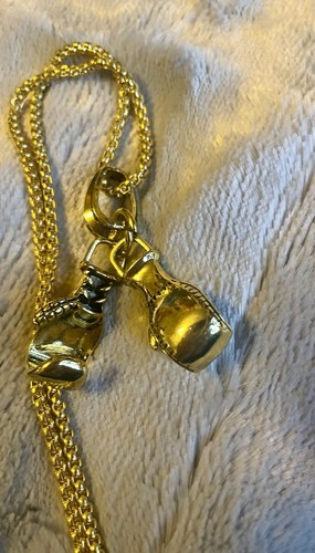 Gold tone boxing - gold,