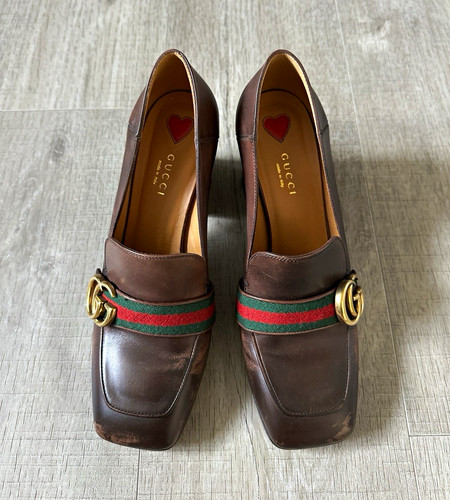 Gucci marmont brown leather - marmont,