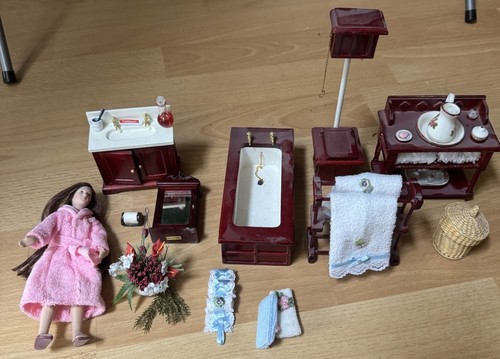 Dolls house bathroom furniture - dolls,
