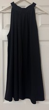 Boohoo Black Tie Neck Swing