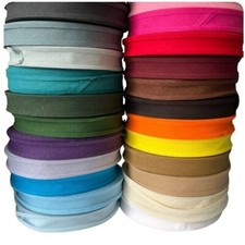Cotton Bias Binding 25 mm Wide Trim Edging 1m,3m,5m,10m,25m