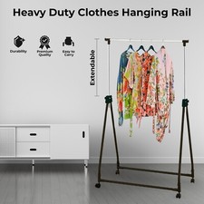 Heavy Duty Metal Clothes Rail