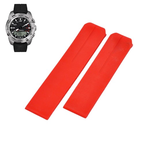 20mm red rubber strap for - rubber,