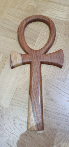 Large egyptian wooden ankh - large,