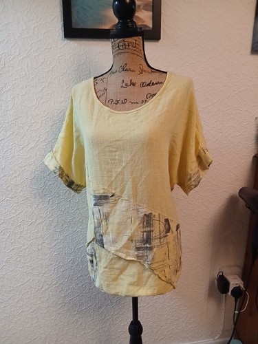 Size yellow cheesecloth - size, top