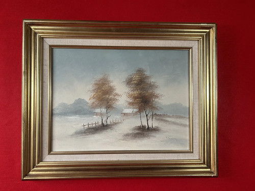 Framed landscape original - framed,