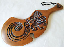 Carved / Wahaika Patu or Short Club in Rimu - Maori / New Zealand