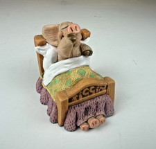 Piggin Sweet Dreams Ornament 2002 Collectible Pigs By David Corbridge Hand Made