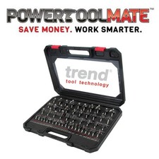 TREND SET/SS50X1/4TC 50pc Router Cutter / Bit Starter Set