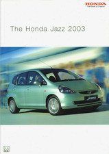 Honda Jazz 2003 UK Market Sales Brochure 1.4i-DSi S, SE & Sport