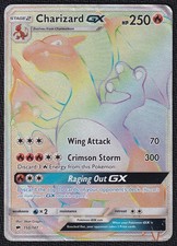 Pokemon Charizard GX 150/147 Rainbow Rare Burning Shadows