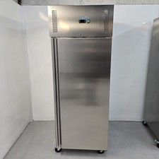 Single Fridge 850L Stainless Bakery Chilled Catering Commercial Kitchen Polar...