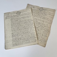 1777 Antique French Document
