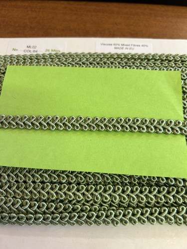 Green gimp braid length - green,