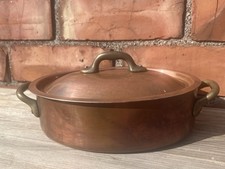 VINTAGE FRENCH MAUVIEL VILLEDIEU COPPER POT PAN