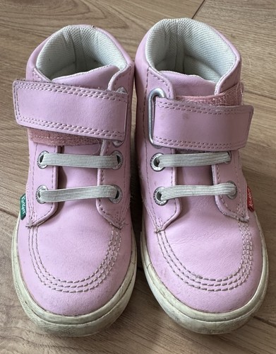 Pink kickers babies boots - babies, worn