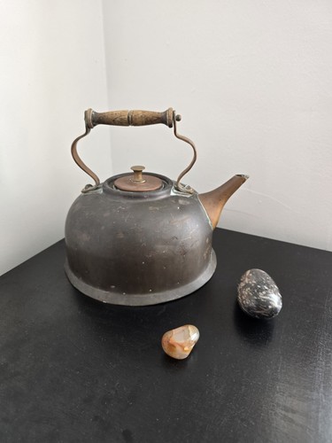 Kettle copper brass vintage - brass,