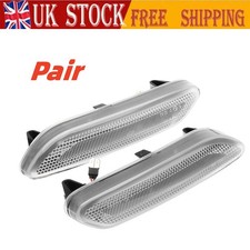 2x Clear Lens Side Indicator Repeater Light For Mini Countryman R60 Paceman R61