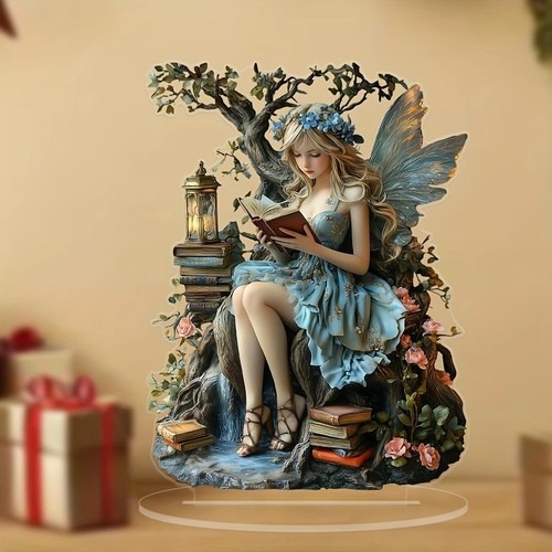 7in acrylic fairy tale angel - acrylic,