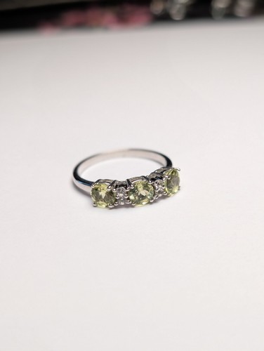 Vintage sterling silver - silver, green