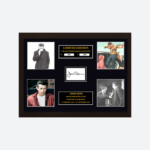 James dean signed ltd edition - james,