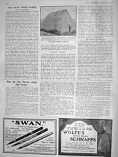 Original Old Antique Print 1908 est Church Ireland Lilliputian Church Dingle