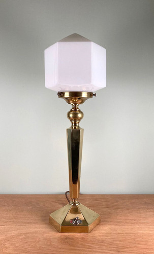 Vintage art deco - table, lamp