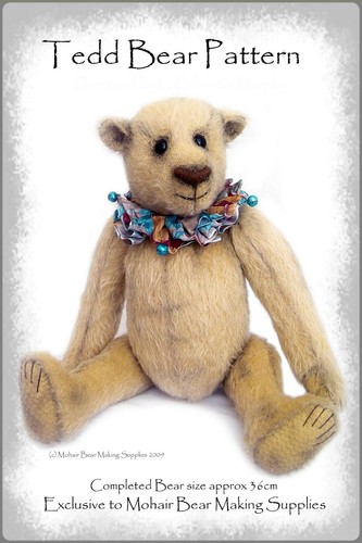 Ooak mohair teddy bear sewing - ooak,