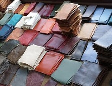 12 Mixed 100% Quality leather offcuts 9" x 4.5"  brown tan black Oxblood etc.