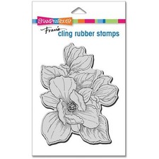 Stampendous Cling Rubber Stamp - Pink Magnolia