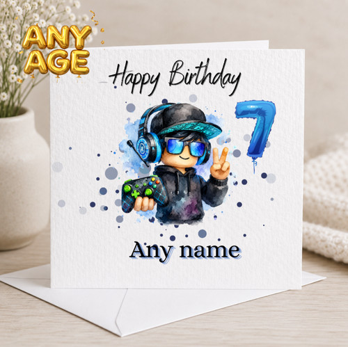 Personalised gaming birthday - personalised,