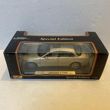 Jaguar S-Type 1999 (Maisto) Special Edition 1/18 Model Car Beige Silver Die Cast