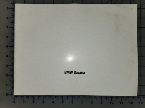 1972 bmw bavaria brochure - bmw,