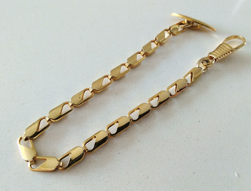 Albert pocket watch chain - chain, gold