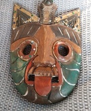 Vintage Wooden Mask Hand