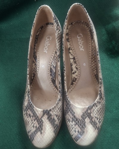 Gabor snakeprint shoes size - gabor,