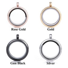Locket Pendant Necklace Round