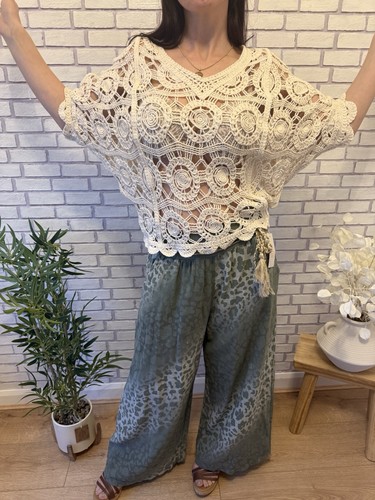 Boho cream crochet - boho,