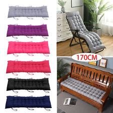 Sun Lounger Cushion Bench Chair Sunbed Garden Recliner Replacement Anti Slip UK