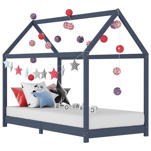 Solid pine wood kids bed - wood,